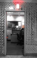 On Air in WXUT Studio.